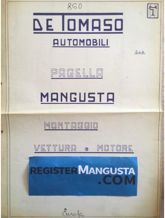 Mangusta • #860 (1969)