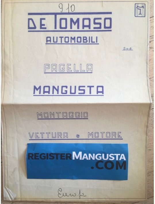 Mangusta • #910 (1969)