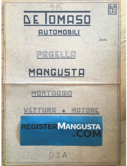 Mangusta • #916 (1969)