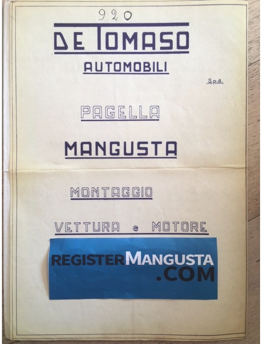 Mangusta • #920 (1969)