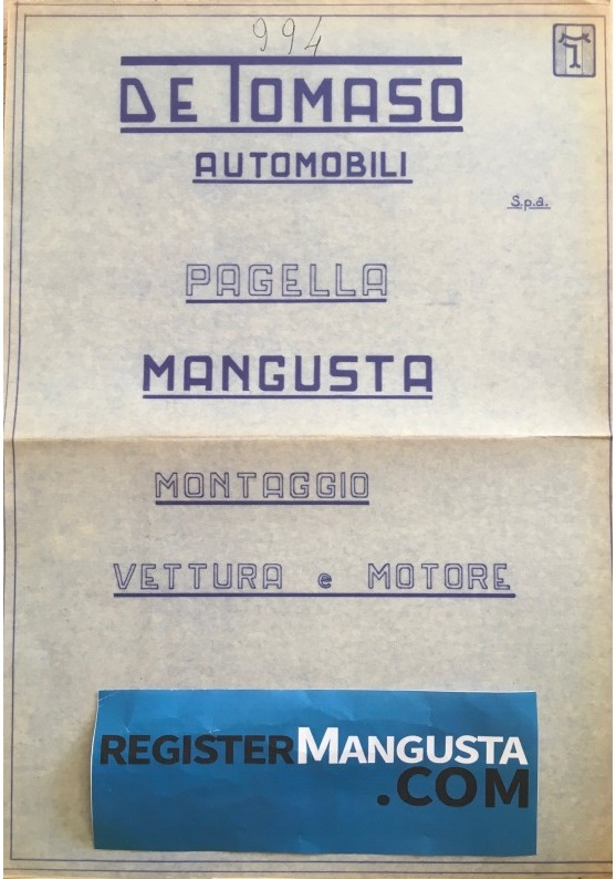 Mangusta • #994 (1970)