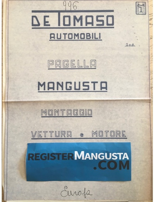 Mangusta • #996 (1970)