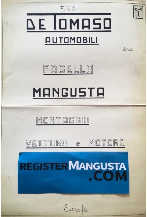 Mangusta • #552 (1968)