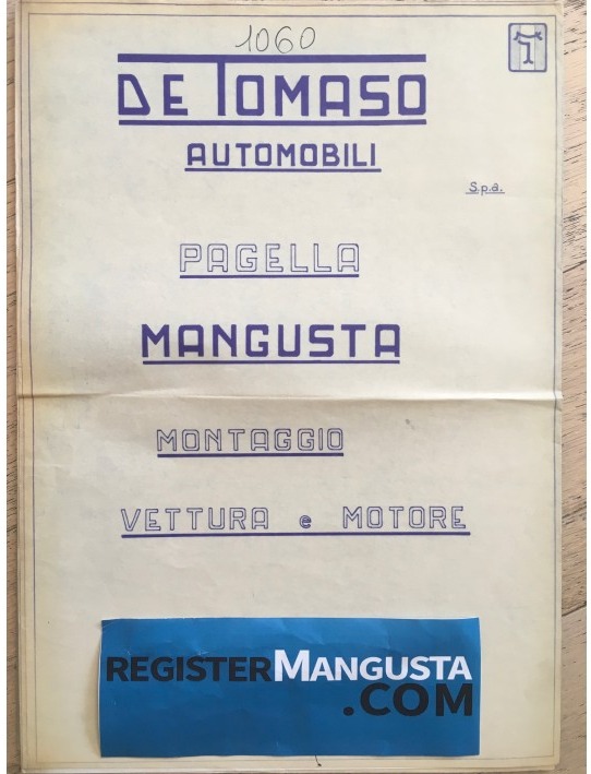 Mangusta • #1060 (1970)