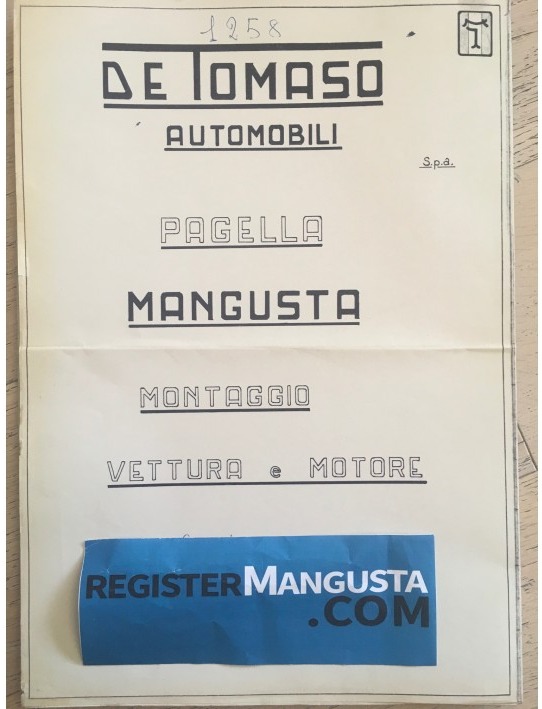 Mangusta • #1258 (1971)